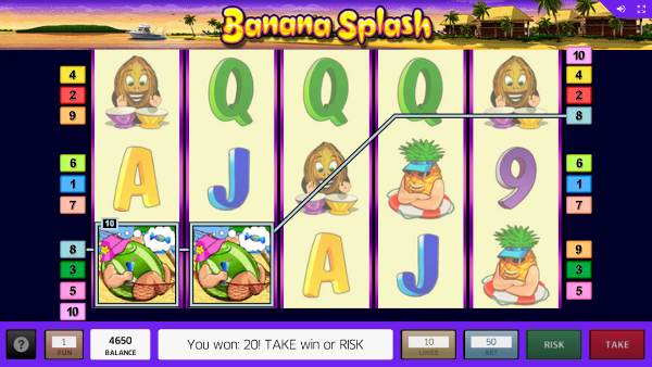 Игровой автомат Banana Splash - золотые фрукты в казино Вулкан