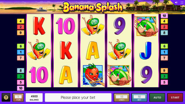 Игровой автомат Banana Splash - золотые фрукты в казино Вулкан