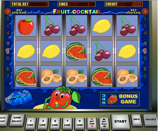 Игровой автомат Fruit Cocktail - большие возможности и выигрыши