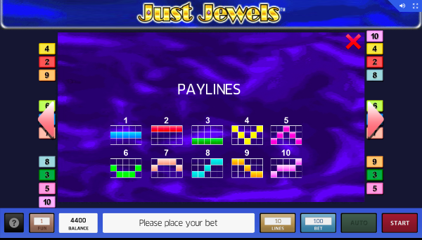 Игровой автомат Just Jewels - необычный бонус за регистрацию в Азино777