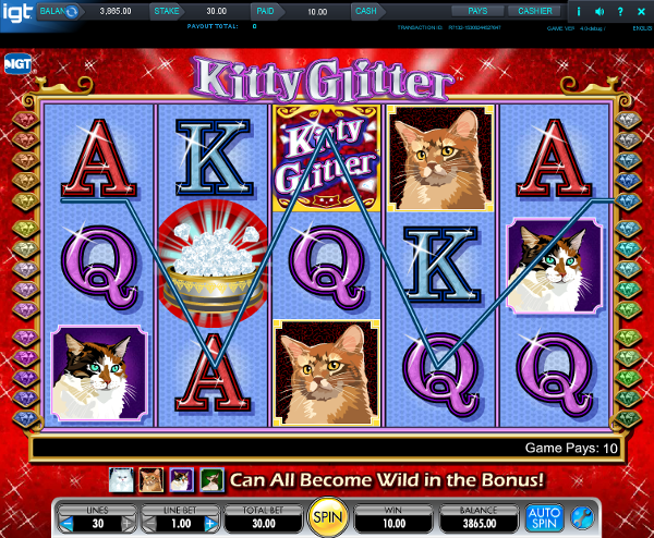 Игровой автомат Kitty Glitter - почувствуй настоящий дух азарта в казино Вулкан