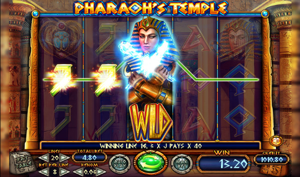 Игровой автомат Pharaoh's Temple - играть в Вулкан Чемпион 777 казино