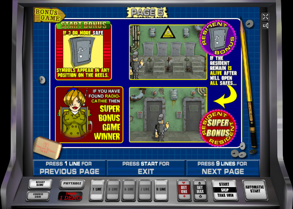 Игровой автомат Resident - крупные выигрыши для шпионов в казино Вулкан 24