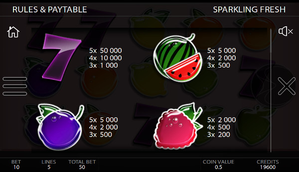 Игровой автомат Sparkling Fresh - играть в казино Фараон в фруктовые слоты Игровой автомат Sparkling Fresh - играть в казино Фараон в фруктовые слоты