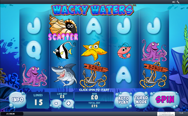 Игровой автомат Wacky Waters - Вулкан Вегас сайт казино всегда рад новым игрокам