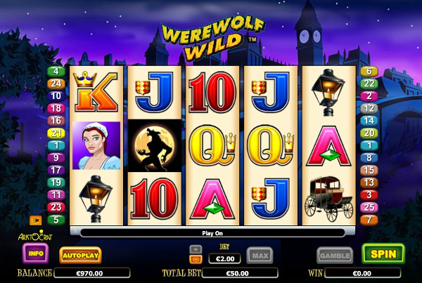 Игровой автомат Werewolf Wild - драгоценности таинственного оборотня в казино Вулкан 24