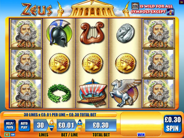 Игровой автомат Zeus - попробуй удачу Древней Греции