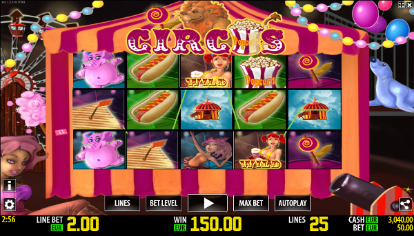 Игровой слот Circus HD - вас ждут большие выигрыши в игровые автоматы Gmslots