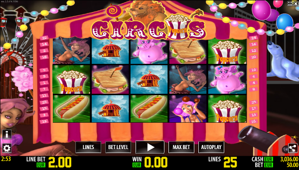 Игровой слот Circus HD - вас ждут большие выигрыши в игровые автоматы Gmslots