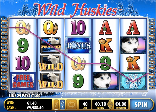 Щедрые хаски в игровом автомате Wild Huskies для игроков казино Вулкан 777