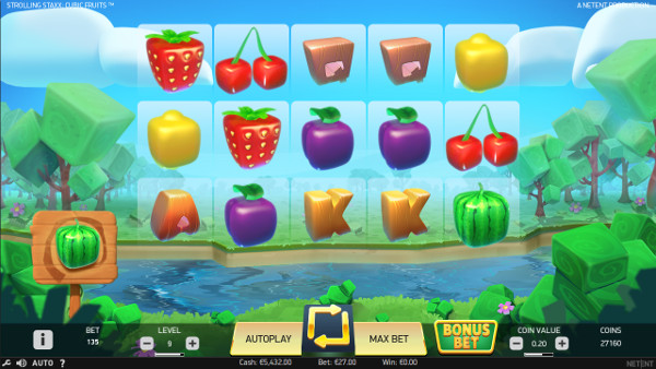 Слот Strolling Staxx Cubic Fruits - выгодно играть в казино Гейминатор