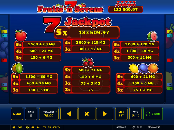 Выигрывай в слоте Fruits'n'sevens на игровой портал Вулкан Платинум Выигрывай в слоте Fruits'n'sevens на игровой портал Вулкан Платинум