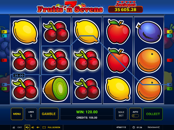 Выигрывай в слоте Fruits'n'sevens на игровой портал Вулкан Платинум Выигрывай в слоте Fruits'n'sevens на игровой портал Вулкан Платинум